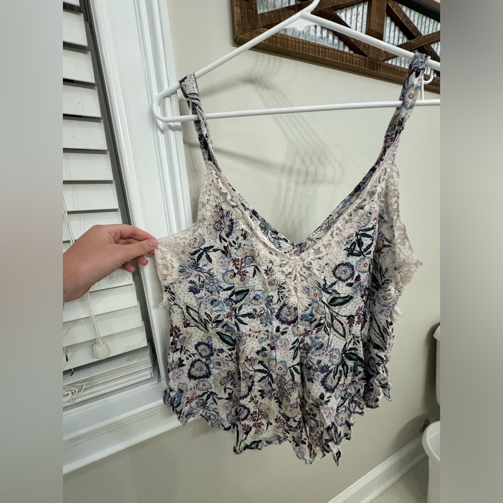 Free People Floral Tank